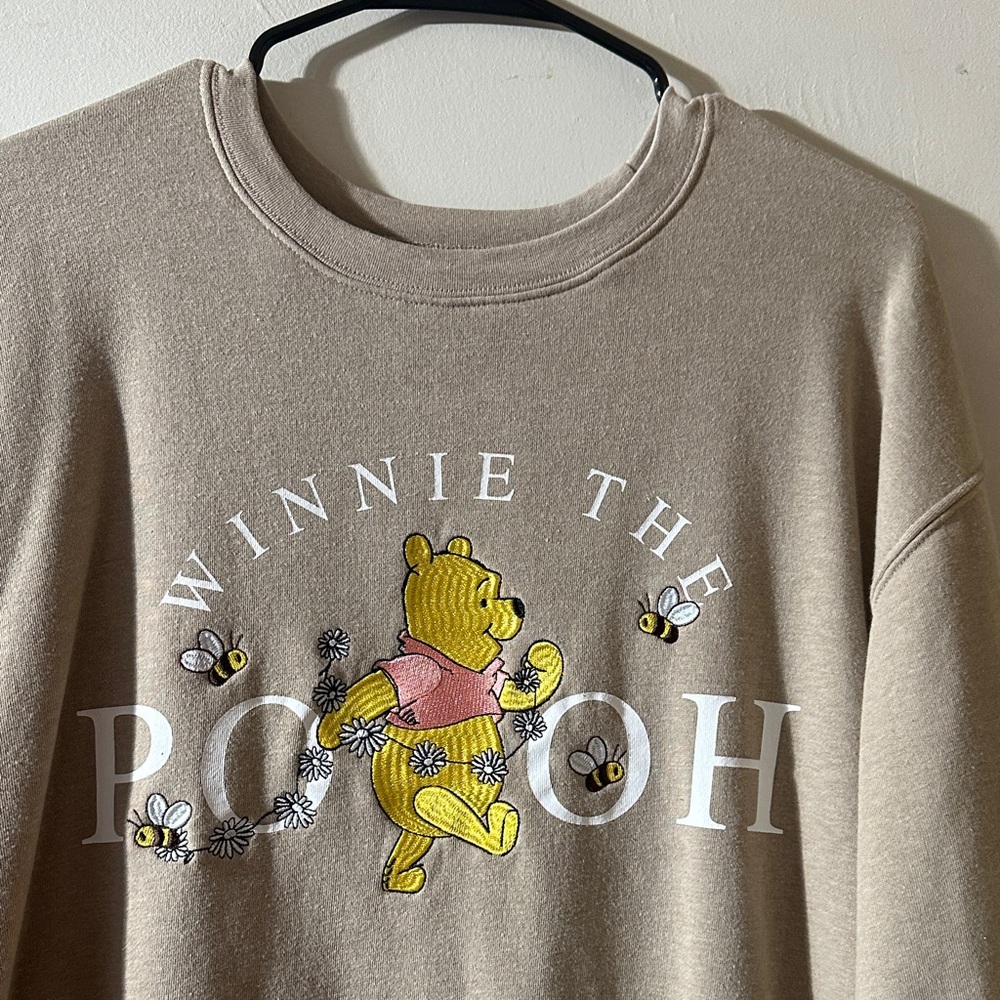 Disney Winnie the Pooh Tan Crew Neck Sweater